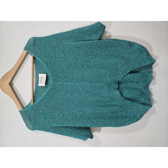 Sweaters - Brand Bazar Natacha Aqua Knit Sweater size medium